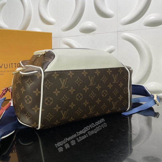 LV專櫃新款雙肩包 路易威登LVxNBA New雙肩包 M45581 籃球細節刺繡 LV男士後背包  ydh4311